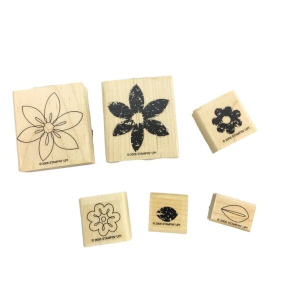Stampin Up Stamps Lot Of 4 Sets Floral Occasions Two-Step Crafting Card Making - Picture 3 of 10